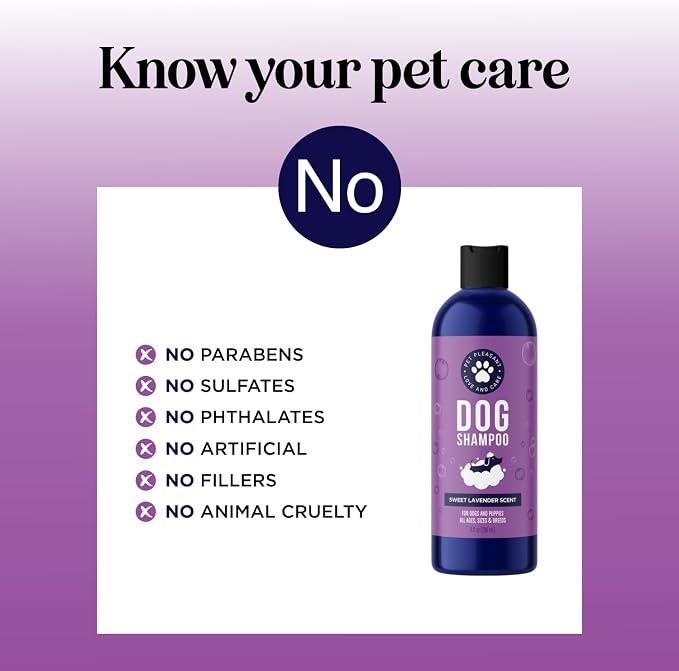 Colloidal Oatmeal & Lavender Calming Dog Shampoo for Sensitive Skin (8 fl oz)