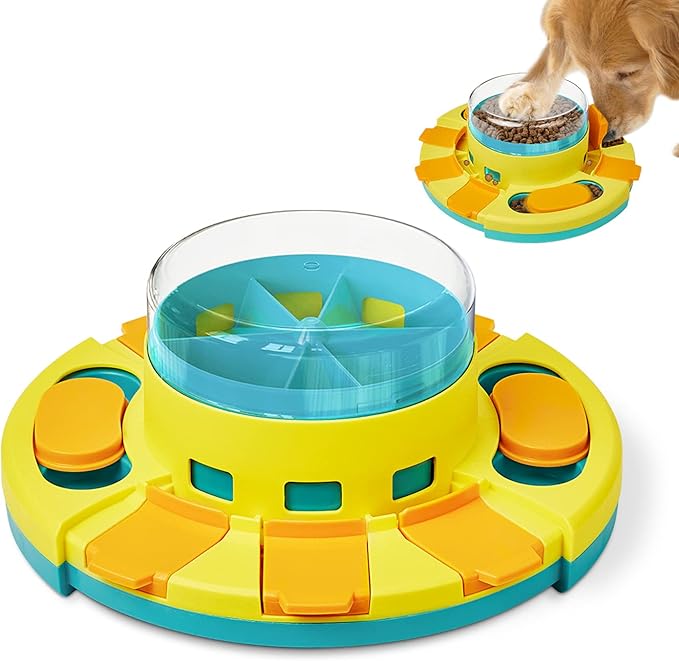 Multi-Level Interactive Cat Puzzle Toy & Slow Feeder with Rolling Track Balls