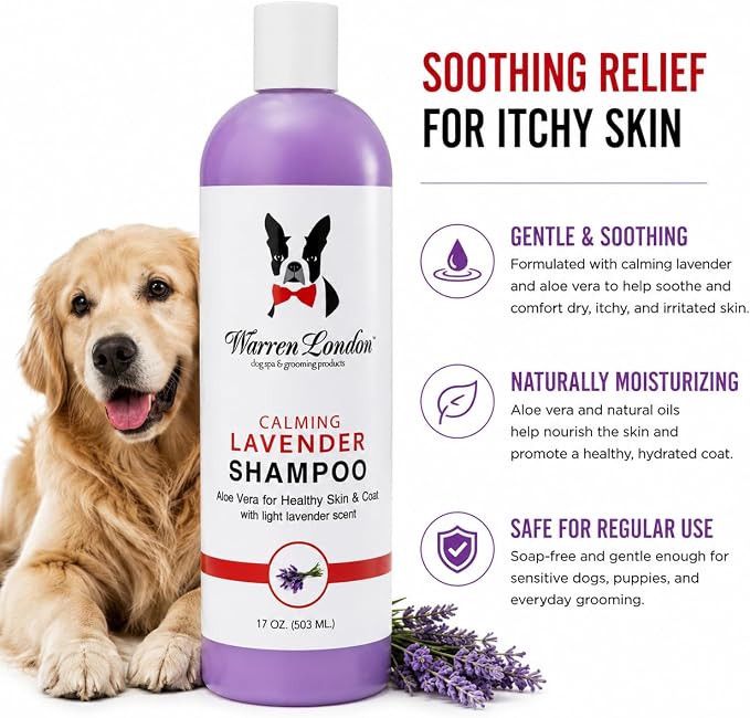 Calming Lavender & Chamomile Soothing Dog Shampoo (17 fl oz)