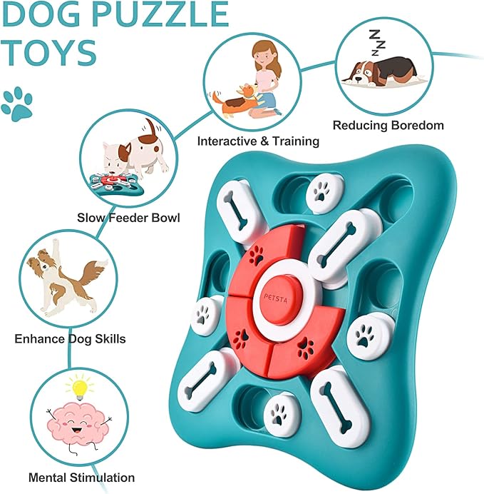 Wobble & Roll Interactive Treat Dispensing Puzzle Ball for Dogs