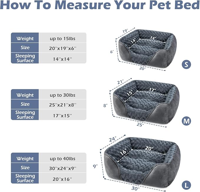 Premium Orthopedic Washable Dog Bed with Non-Slip Bottom