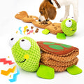 Soft Turtle Squeak & Crinkle Plush Puzzle Toy for Small Dogs & Puppies