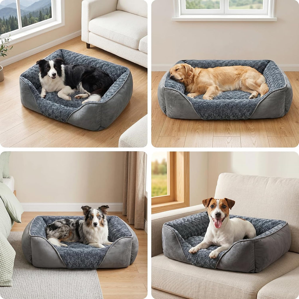 Premium Orthopedic Washable Dog Bed with Non-Slip Bottom