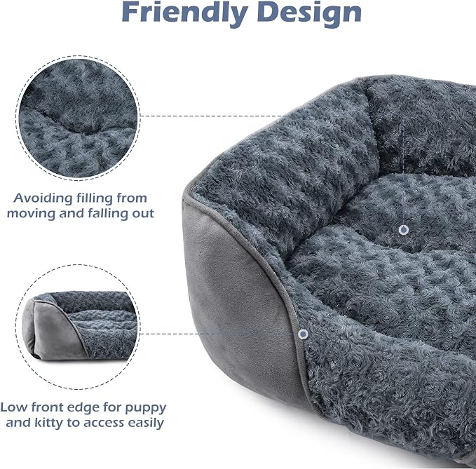 Premium Orthopedic Washable Dog Bed with Non-Slip Bottom